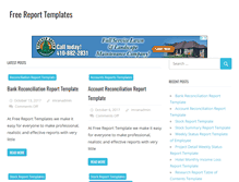 Tablet Screenshot of freereporttemplate.com